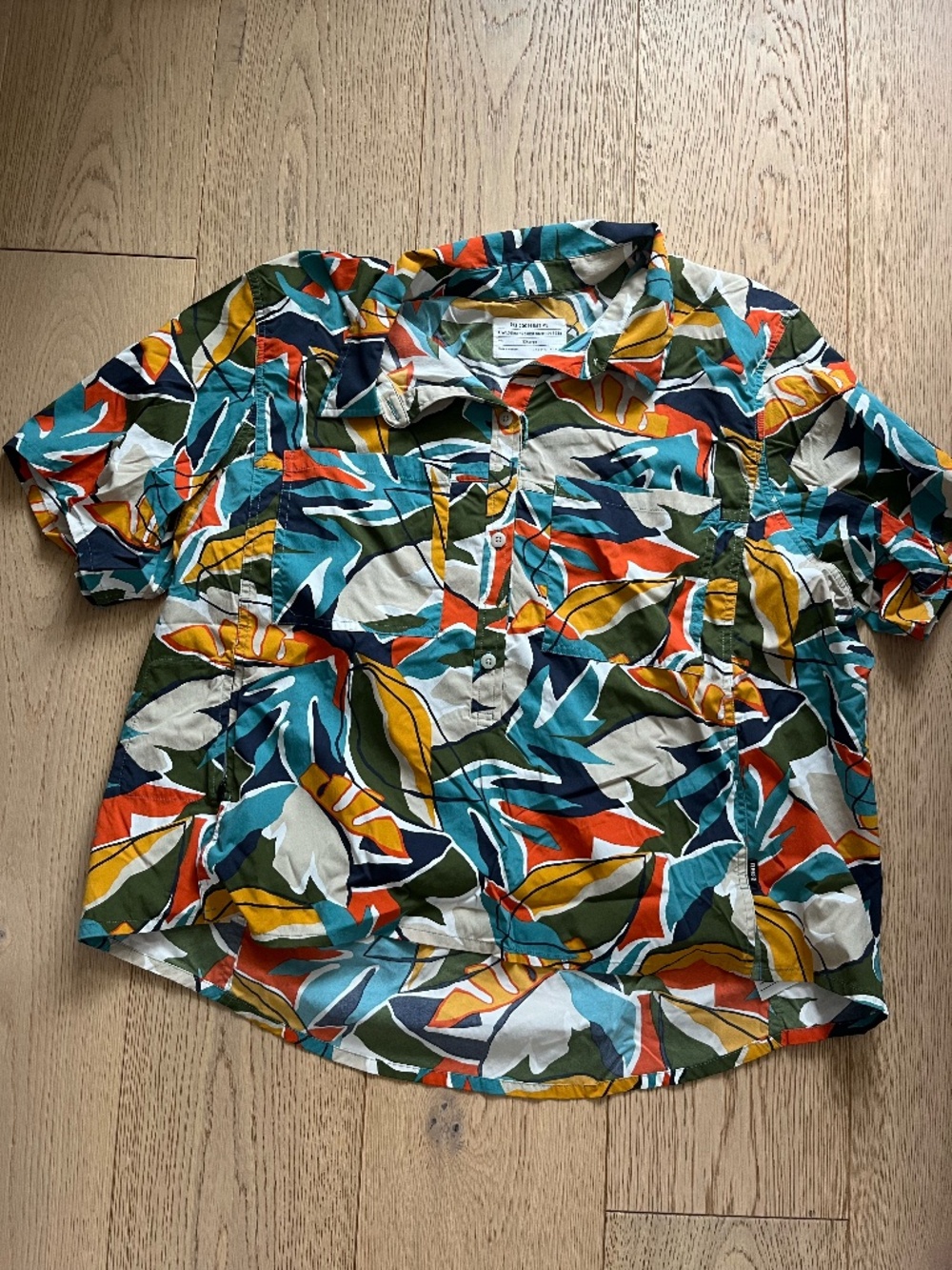 Rei Cooperative Colorful Floral Short Sleeve Button Down Size 2XL